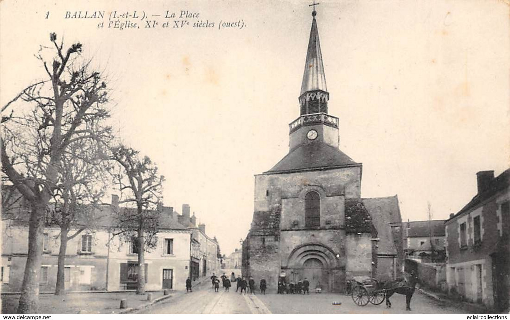 Ballan-Miré         37          Place Et église      N° 1     (voir Scan) - Ballan-Miré