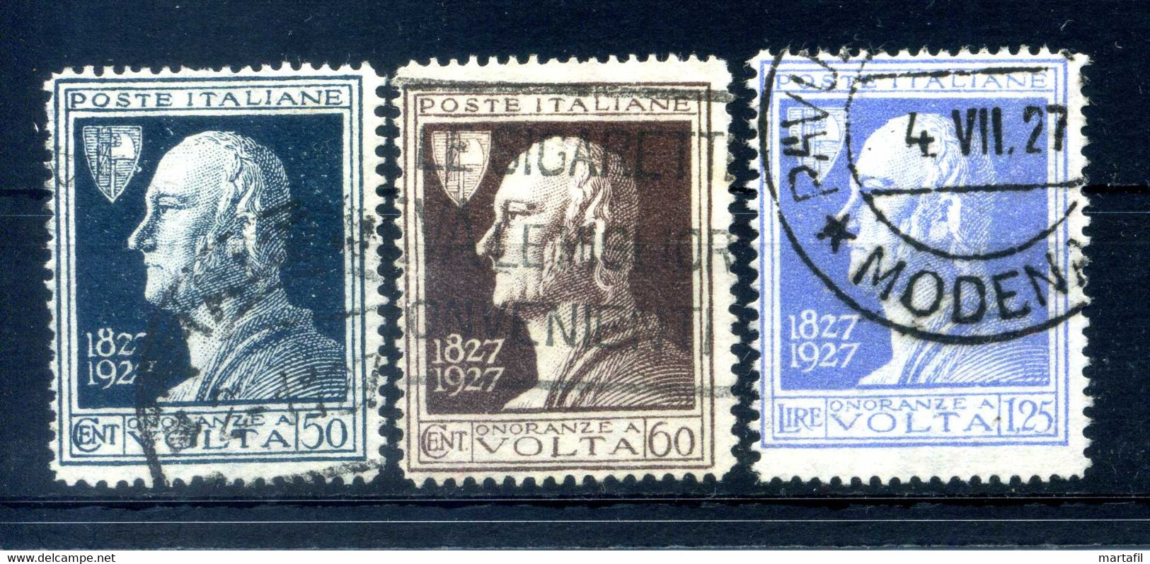 1927 REGNO 211/213 USATI - Usati