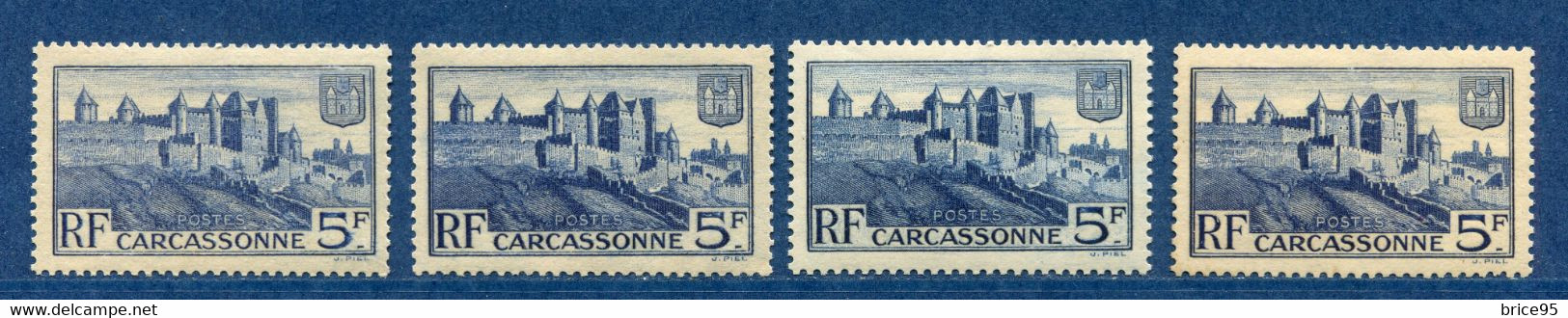 ⭐ France - Variété - YT N° 392 - Couleurs - Pétouille - 5F - Neuf Sans Charnière - 1938 ⭐ - Unused Stamps