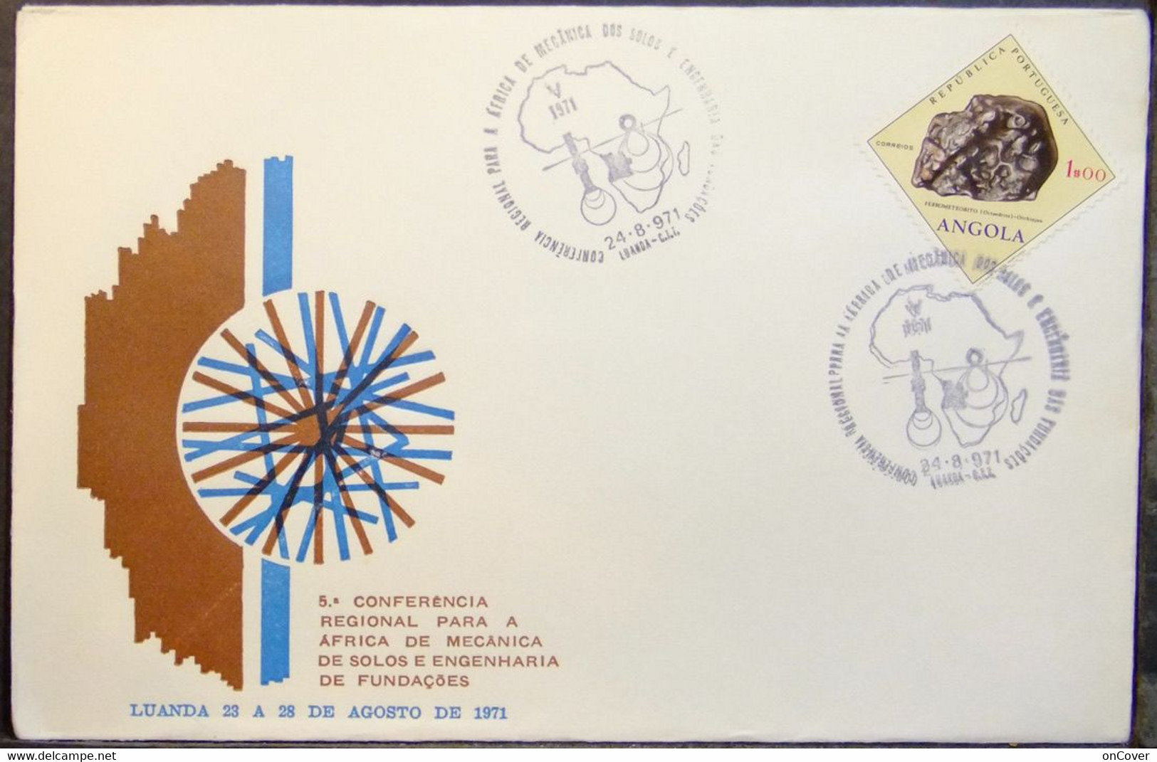 Angola - Cover 1971 Minerals - Minerali