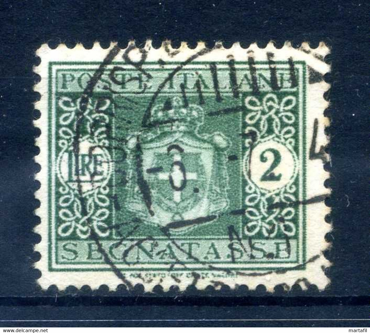 1945 LUOGOTENENZA N.82 USATO Senza Filigrana - Postage Due