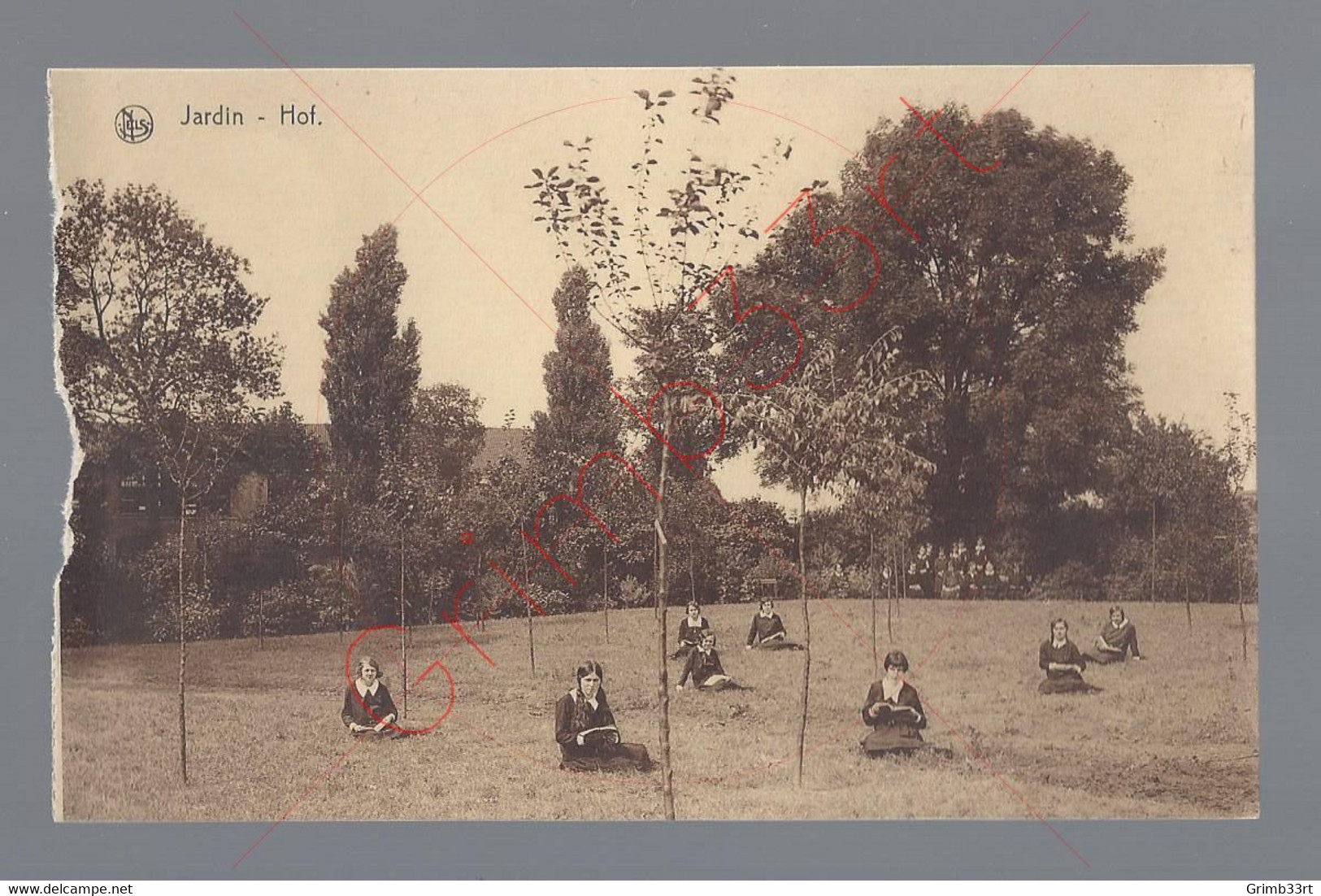 Menin - Pensionnat Sacré-Coeur - Ecole Moyenne Des Augustines St Georges - Jardin - Postkaart - Menen