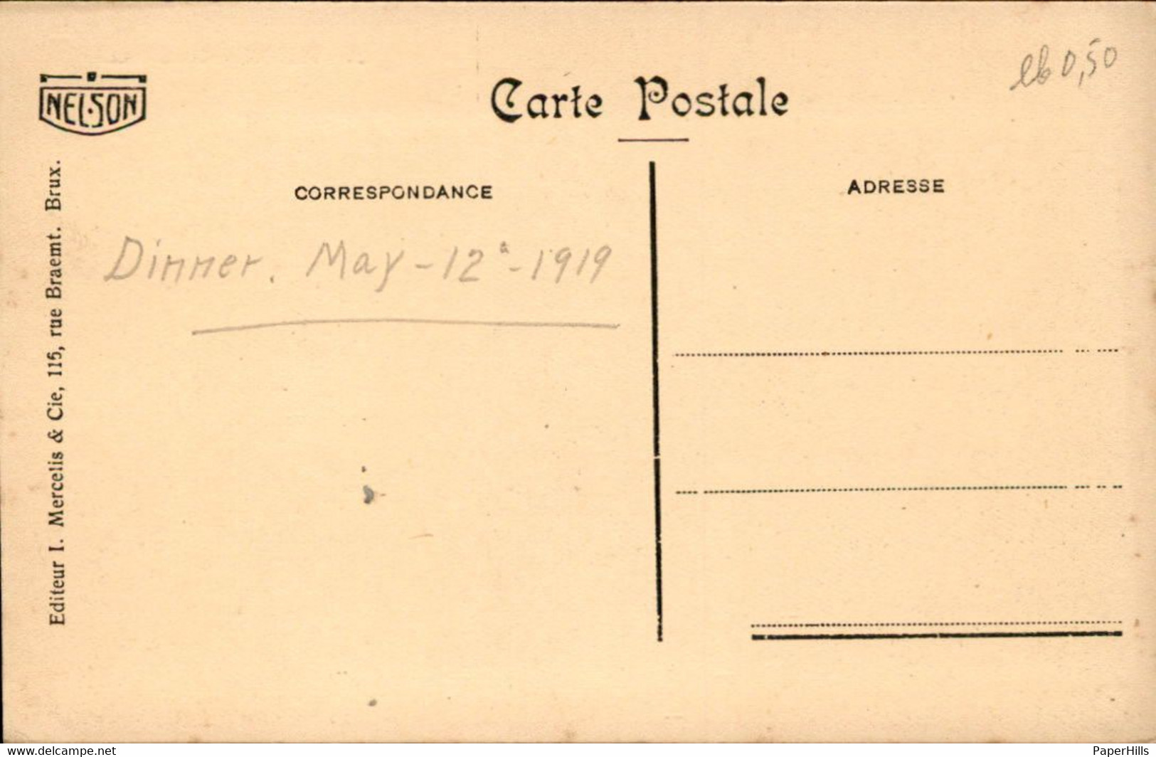 België - Virton - Grand Rue - Cafe Restaurant Marche - 1919 - Sonstige & Ohne Zuordnung