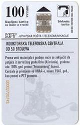 OLD TELEPHONES CENTRALE  (Croatia Old Chip Card) * Telephone Phone Telephone History Phones Museum Musee - Telephones