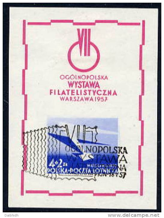 POLAND 1957 National Philatelic Exhibition  Block Used  Michel Block 21 - Gebruikt