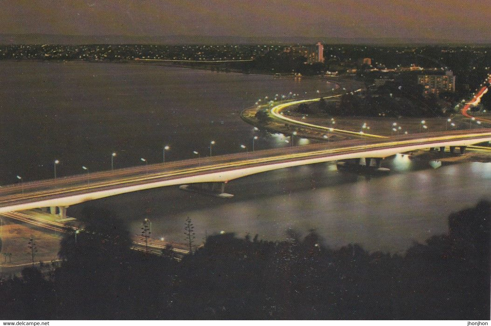 Australia  - Postcard Unused  -  Narrows Bridge And South Perth At Night - Perth