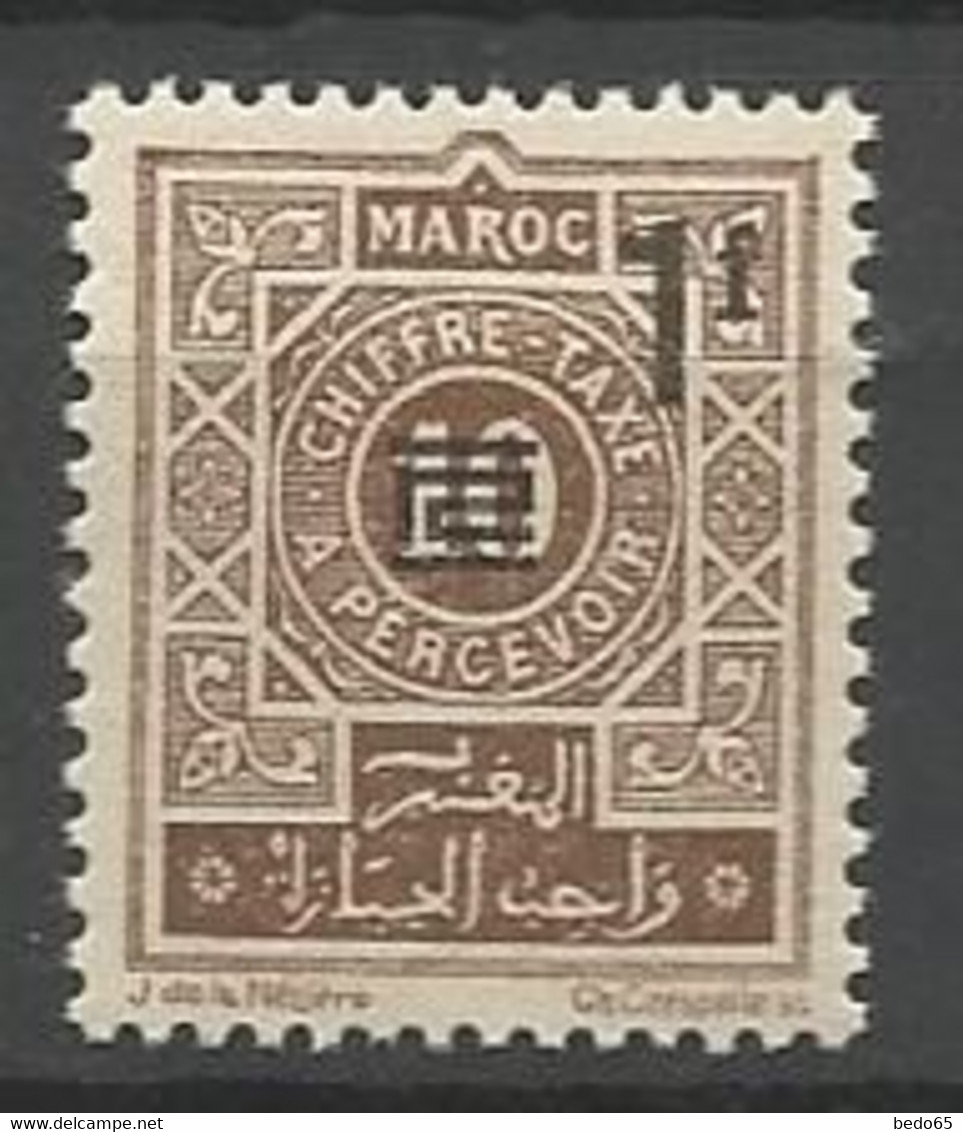 MAROC TAXE N° 47 NEUF** LUXE SANS CHARNIERE  / MNH - Impuestos