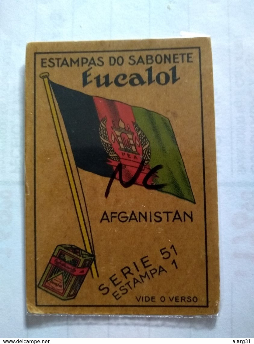 Afganistán.3*cromos  1935/40 No Postcard.eucalol Soap Cromo 3 Diff The Flag.better Condition - Afganistán