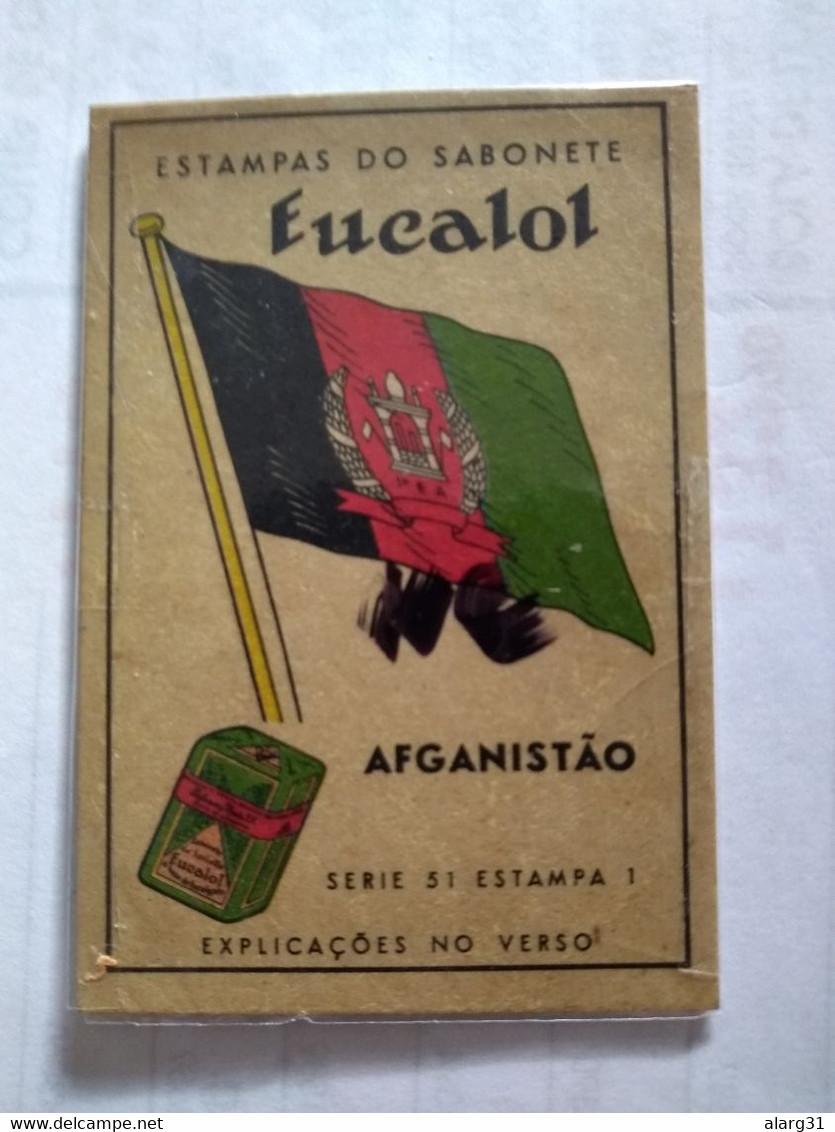 Afganistán.3*cromos  1935/40 No Postcard.eucalol Soap Cromo 3 Diff The Flag.better Condition - Afganistán