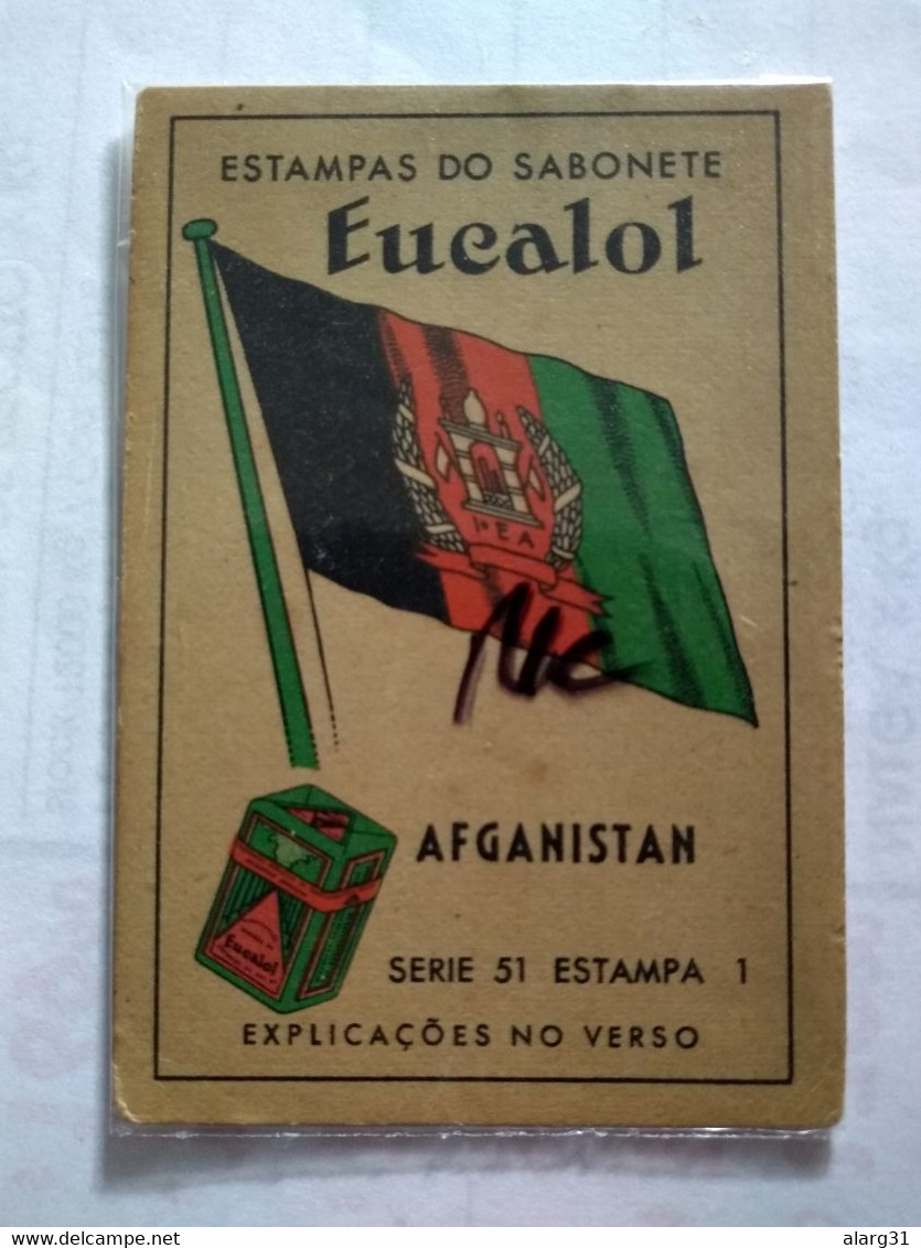 Afganistán.3*cromos  1935/40 No Postcard.eucalol Soap Cromo 3 Diff The Flag.better Condition - Afghanistan