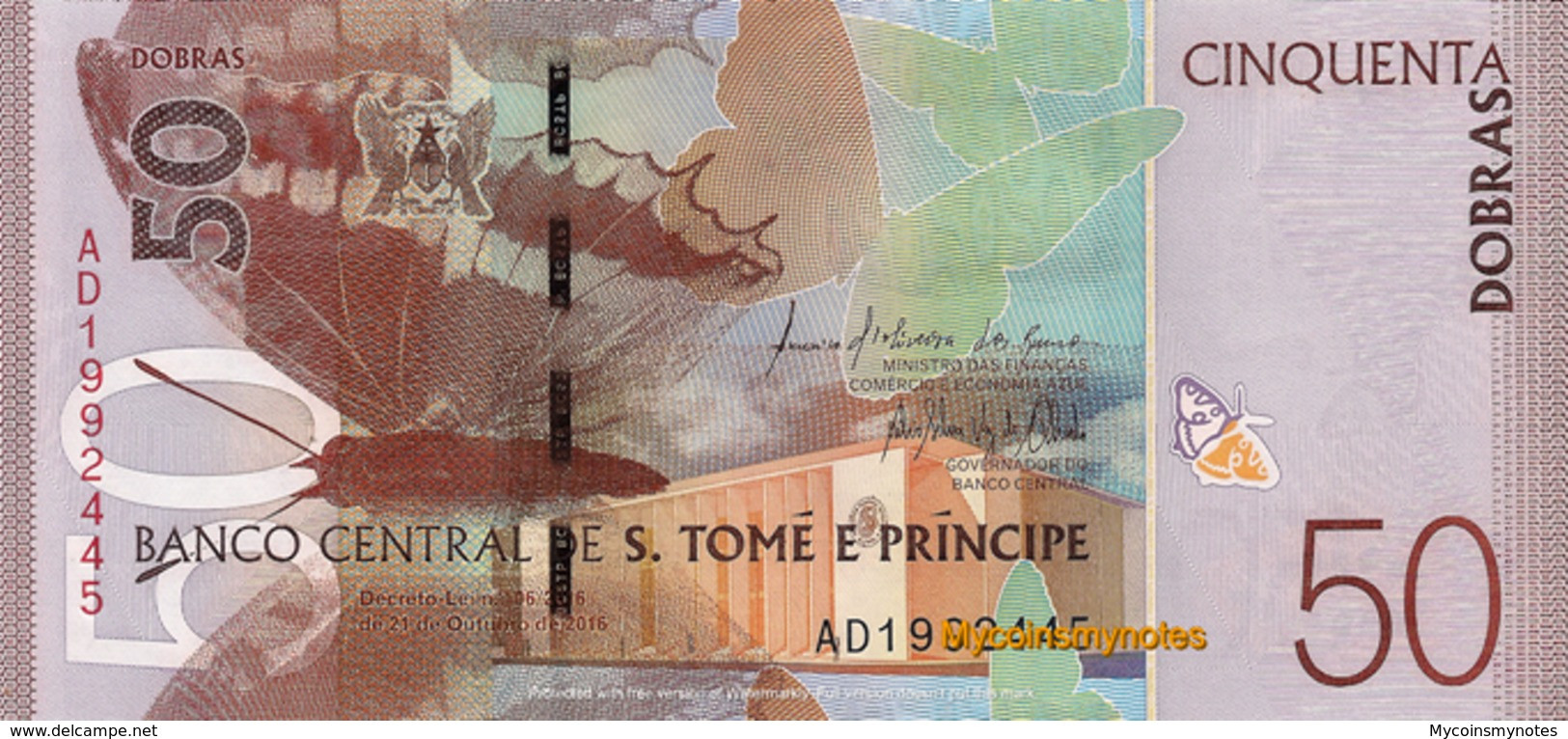 SÃO TOMÉ And PRÍNCIPE, 50 Dobras, P73, 2018, UNC - Sao Tome And Principe