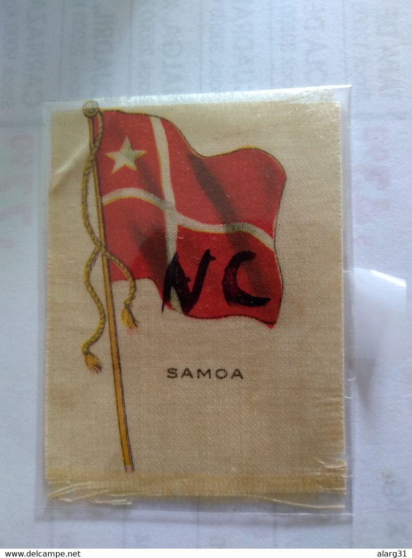 Samoa.Deutsche Samoa.RR.cromos No Postcard.silk.seide.flag.cig.card.el Perú.flag.king.silver Coin.map.better Condition. - Samoa