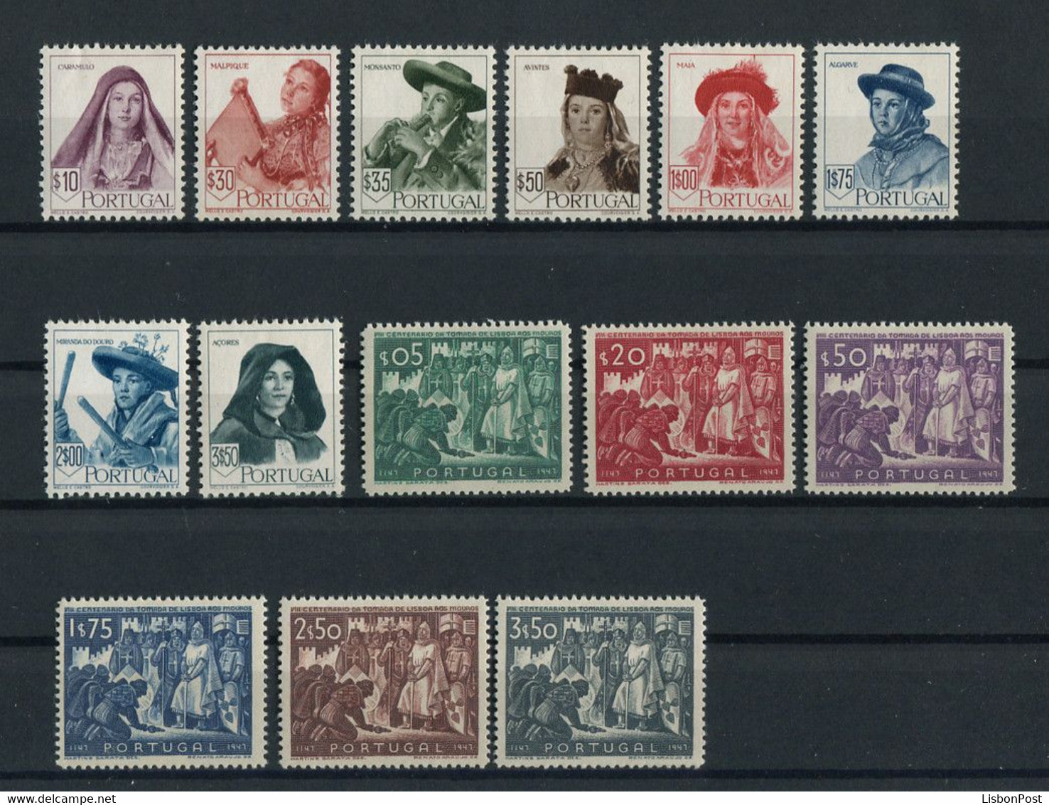 1947 Portugal Complete Year MH Stamps. Année Compléte Timbres Neuf Avec Charnière. Ano Completo Novo Com Charneira. - Années Complètes