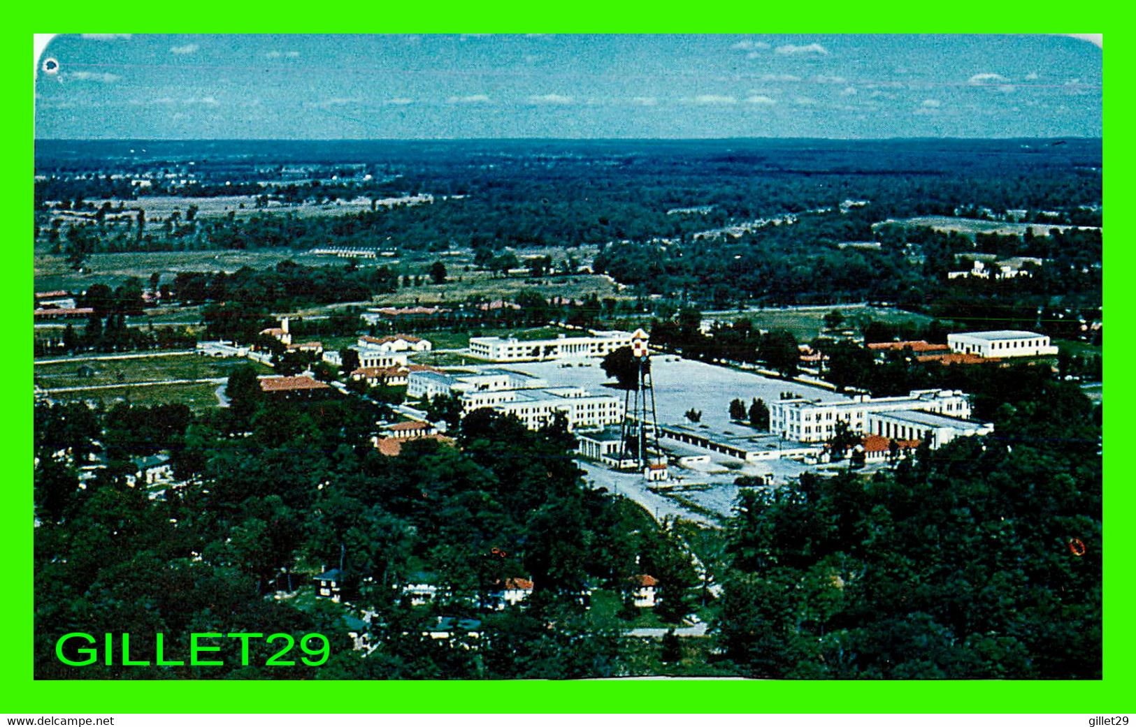 KINGSTON, ONTARIO - AERIAL VIEW OF VIMY BARRACKS, R.C.C.S. BARRIEFIELD - SPECTROME - ALEX WILSON PUB LTD - - Kingston