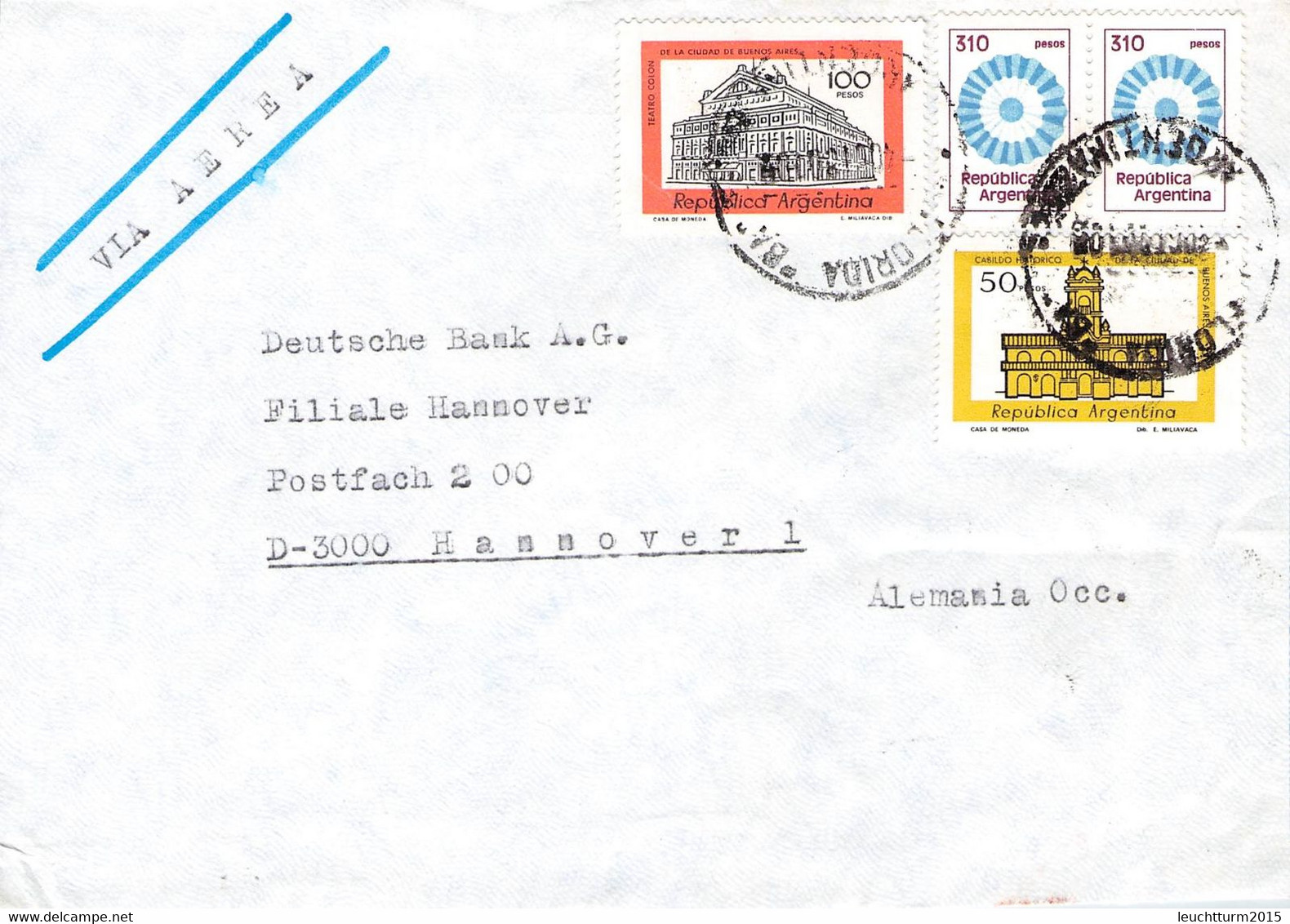 ARGENTINA - AIR MAIL Ca 1980 > HANNOVER/DE //QE187 - Lettres & Documents