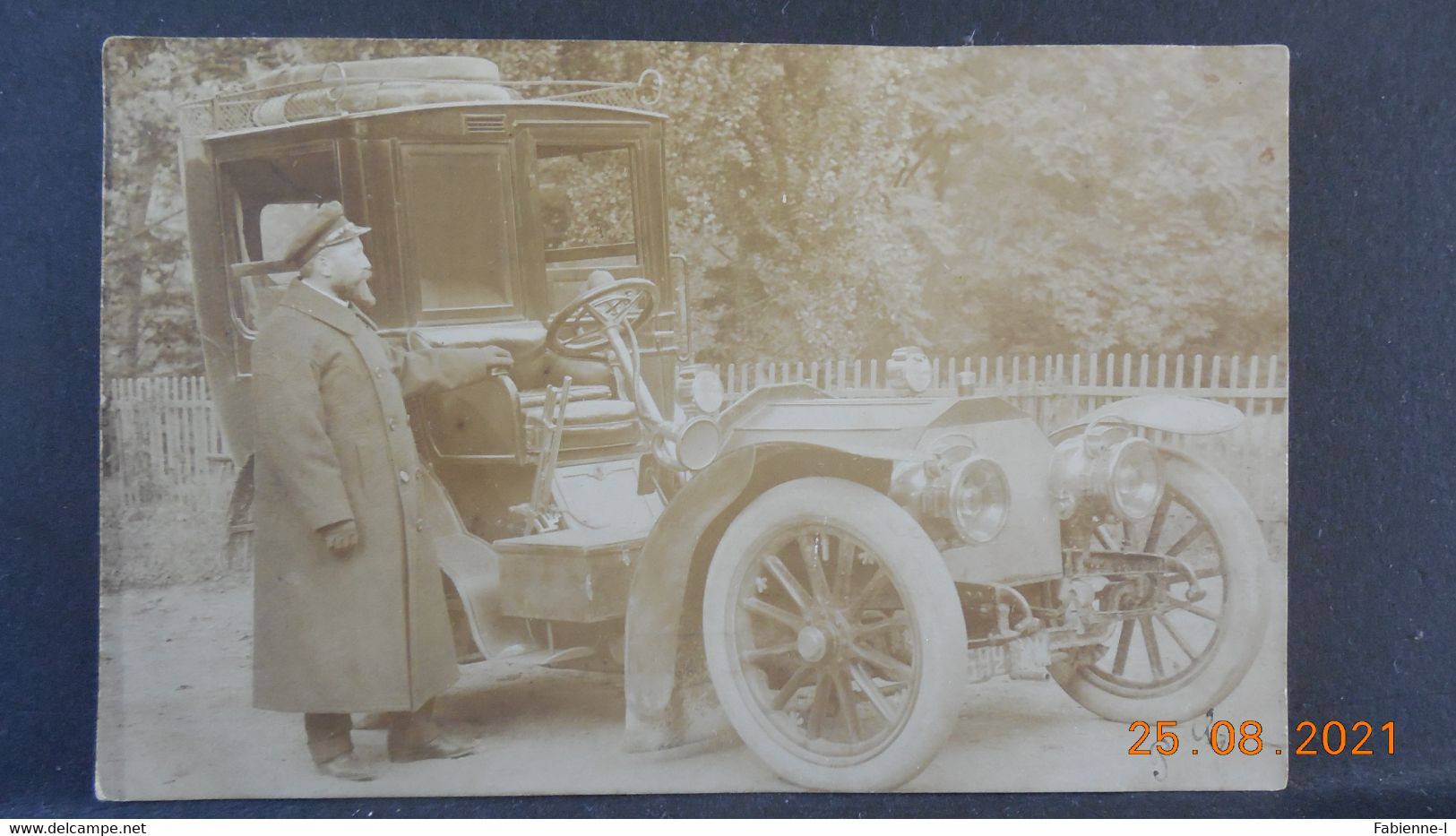 CPA - Carte-Photo - Voiture Ancienne Et Chauffeur De Maître (1904) - Turismo