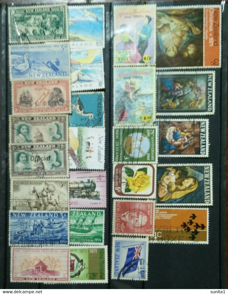 Rose, Used Stamps, New Zealand - Collections, Lots & Séries