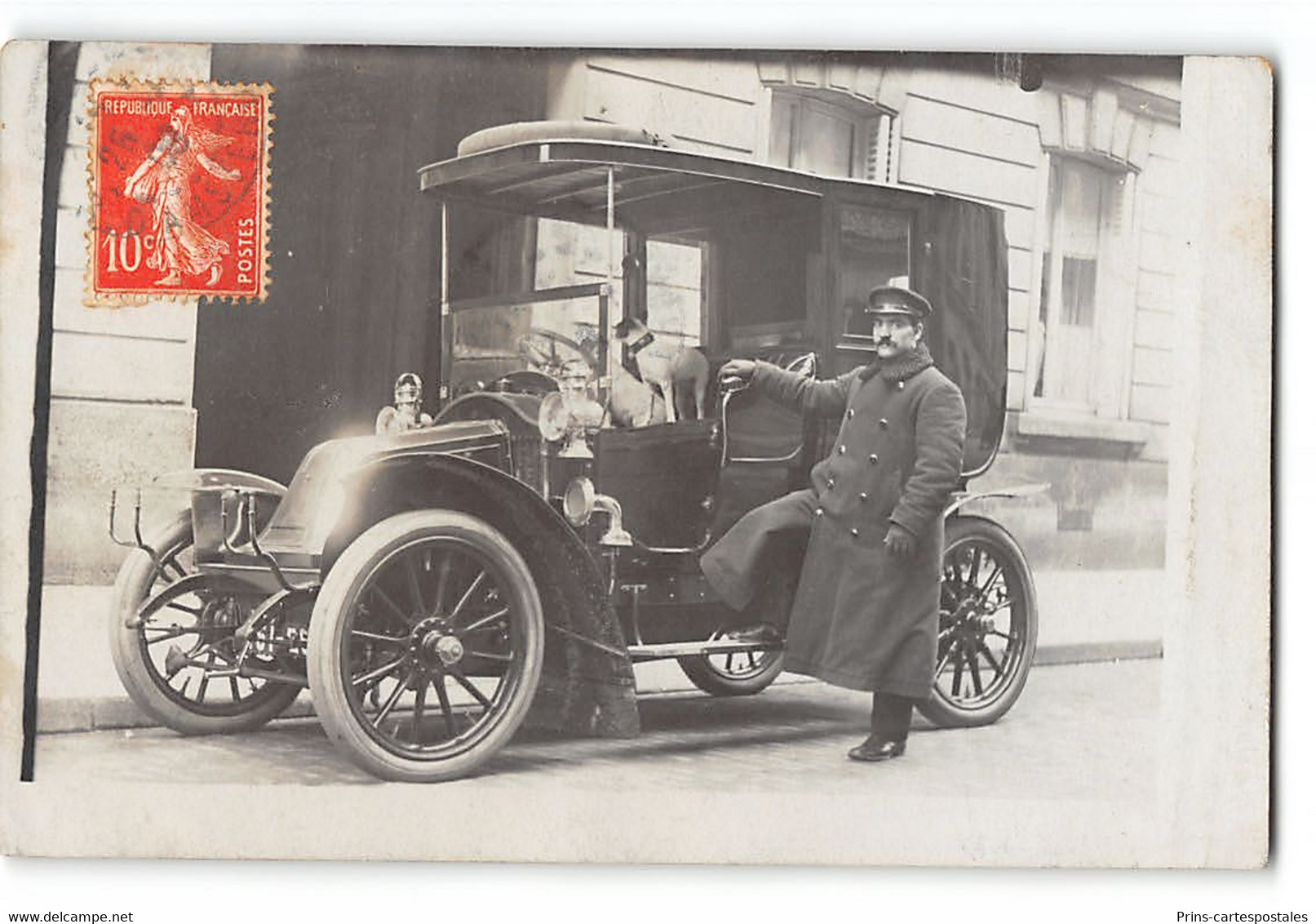 CPA Carte Photo Un Taxi - Taxi & Carrozzelle