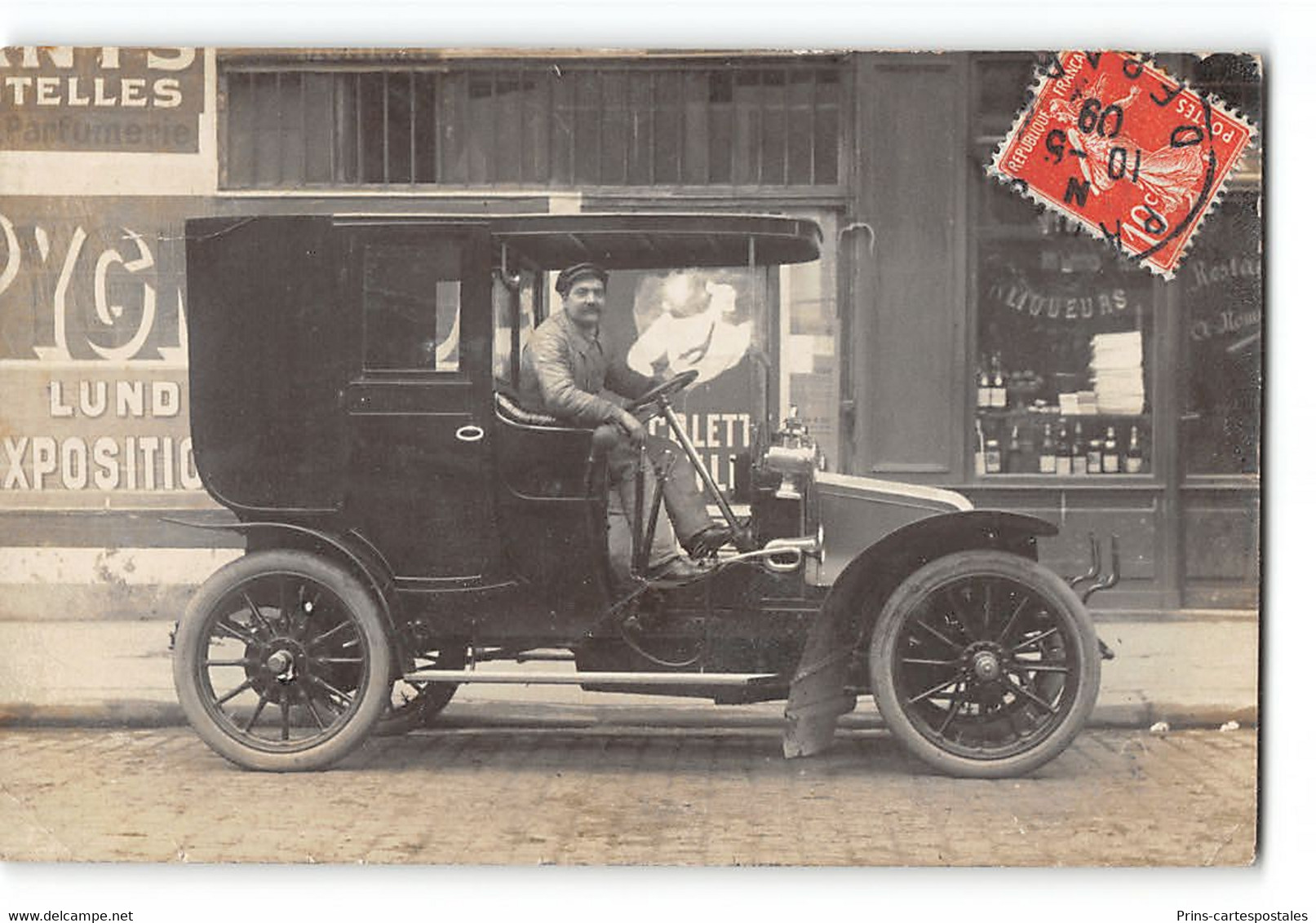 CPA Carte Photo Un Taxi - Taxis & Droschken