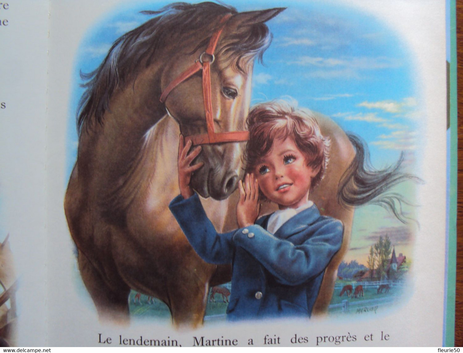 MARTINE MONTE A CHEVAL - Casterman 1966 - collection Farandole - Gilbert Delhaye-Marcel Marlier.