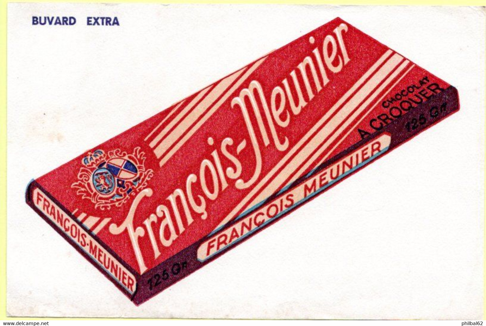 Buvard Chocolat François Meunier. - Kakao & Schokolade