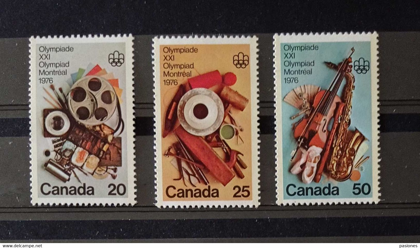 Canada Lotto Di 8 Serie Complete + Quartina Olimpiadi Di Montreal 1976 - Enveloppes Commémoratives