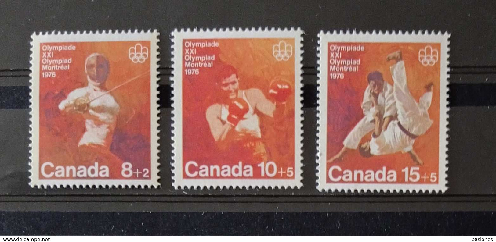 Canada Lotto Di 8 Serie Complete + Quartina Olimpiadi Di Montreal 1976 - Enveloppes Commémoratives
