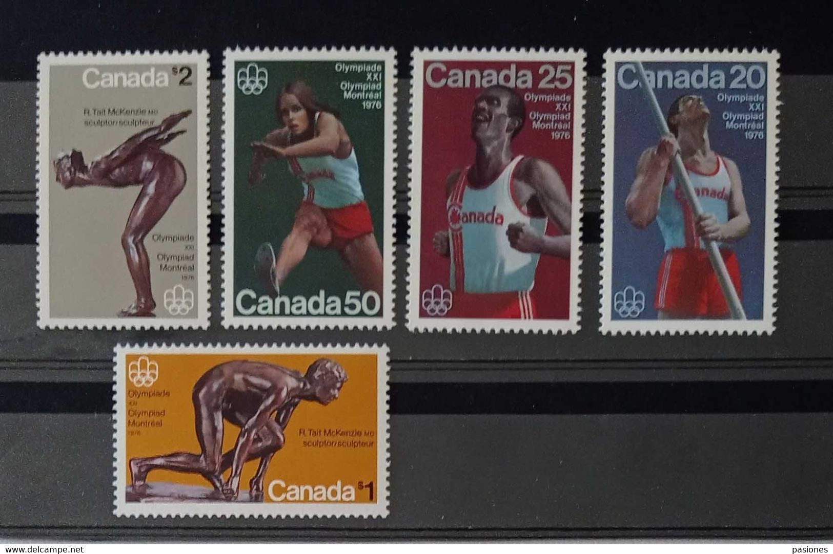 Canada Lotto Di 8 Serie Complete + Quartina Olimpiadi Di Montreal 1976 - Enveloppes Commémoratives