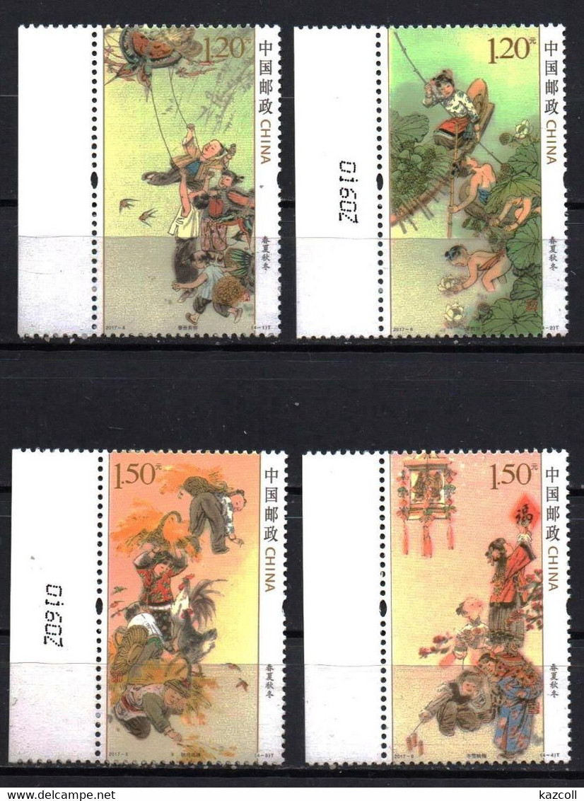 China 2017. Spring, Summer, Autumn And Winter (6)  MNH - Ungebraucht