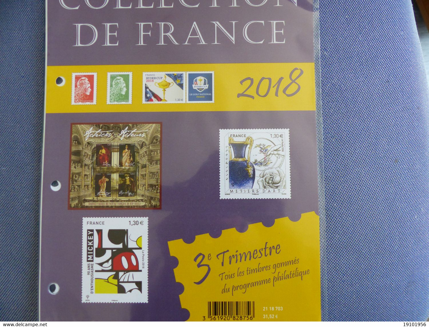 Collection De France 2018 /   Trimestre  3 Sous Blister - 2010-2019