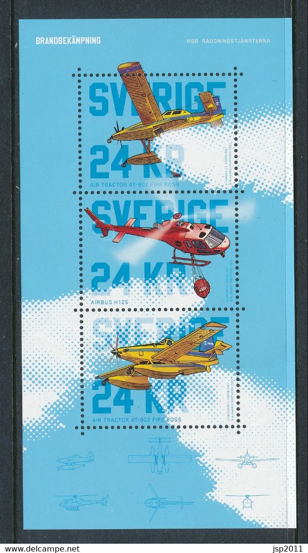 Sweden 2021. Facit # BL53 (3383-3385). Fire Fightning SS. MNH (**) - Unused Stamps