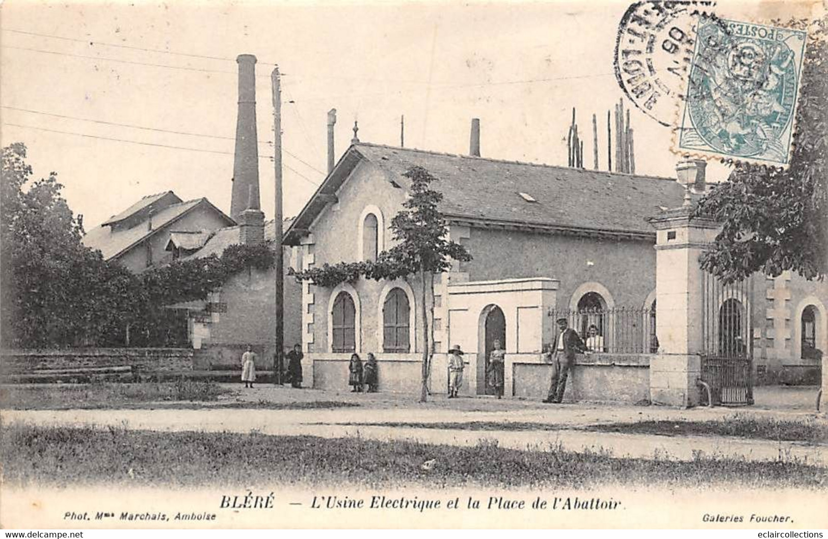 Bléré        37       Place De L'abattoir Et Usine électrique    (voir Scan) - Bléré