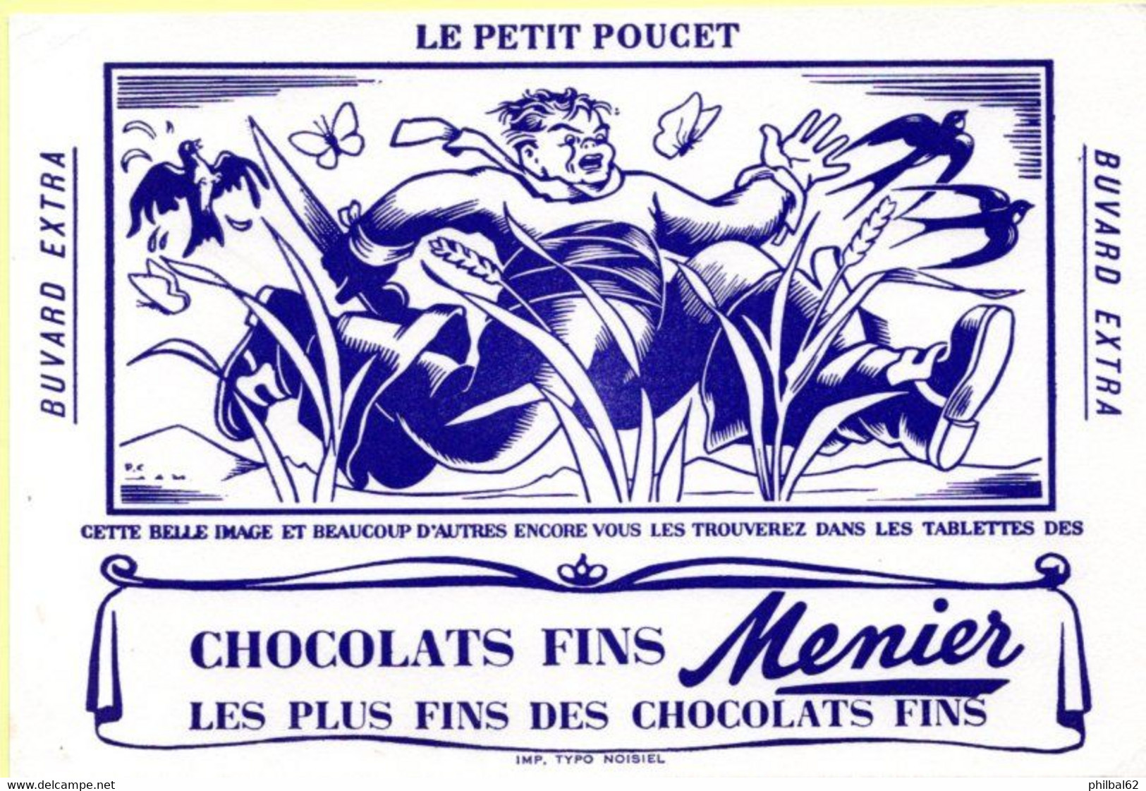 Buvard Chocolat Menier, Le Petit Poucet. - Cacao