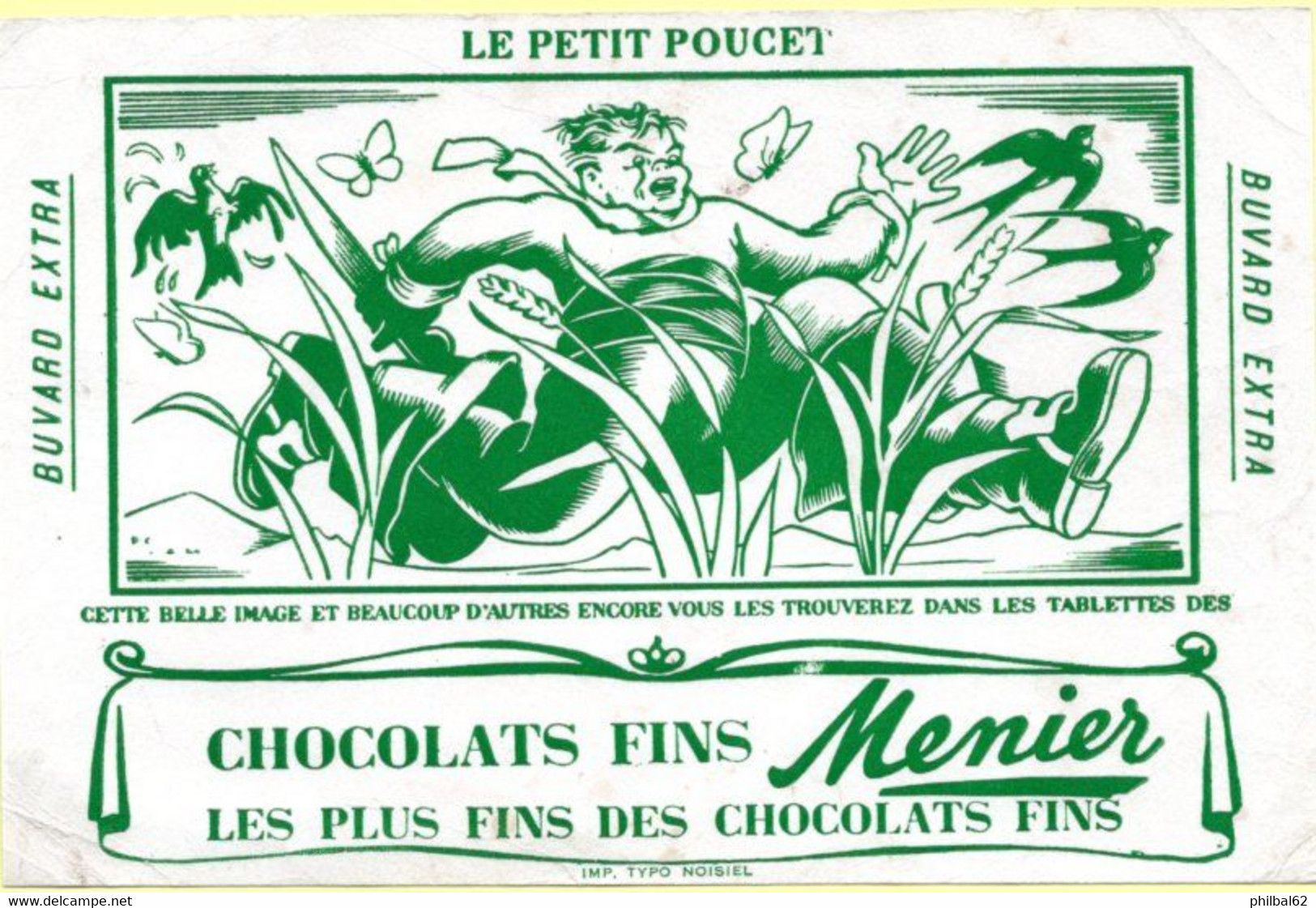 Buvard Chocolat Menier, Le Petit Poucet. - Cocoa & Chocolat