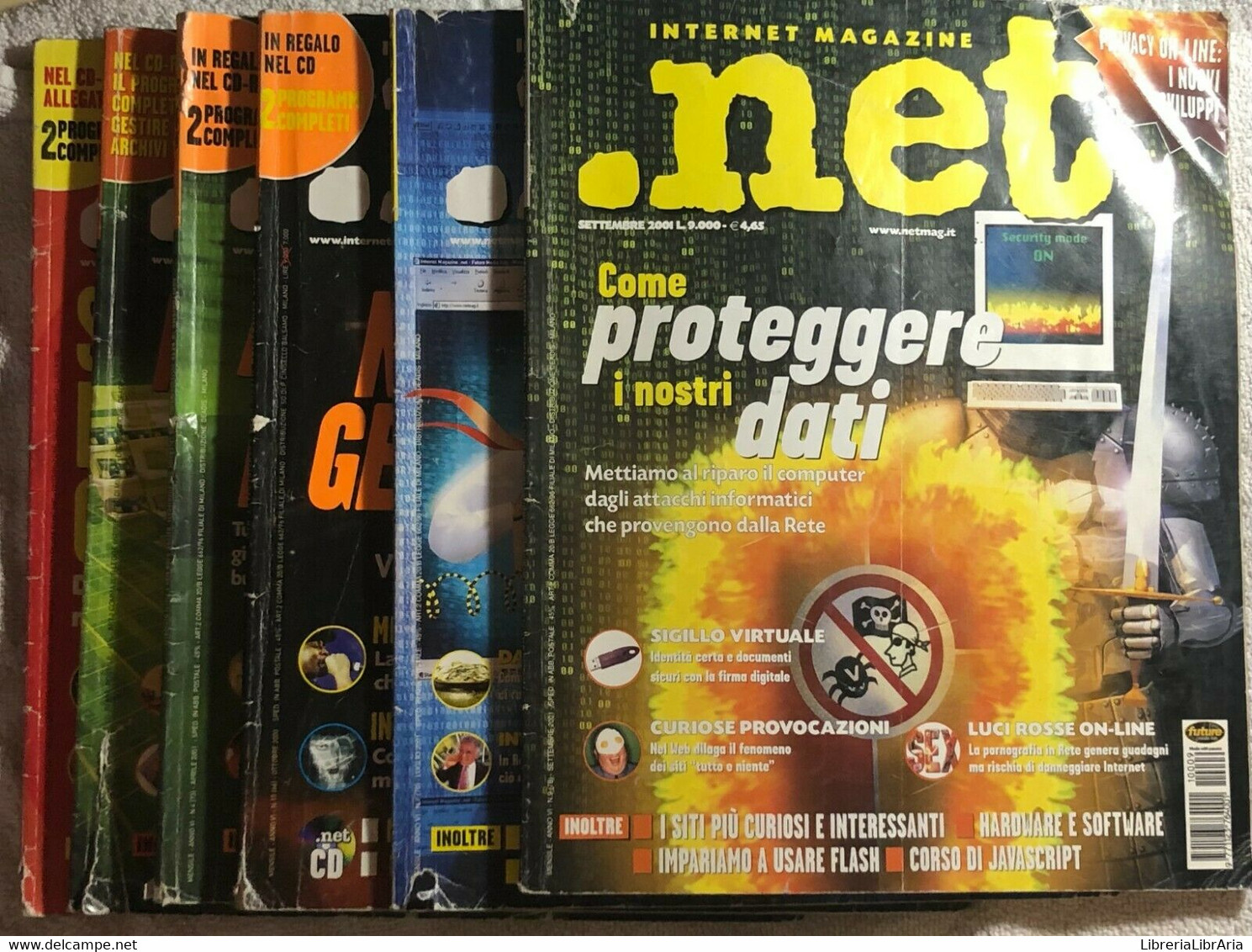 Internet Magazine .net 6 Numeri Di Aa.vv.,  2001,  Future Media Italy - Computer Sciences