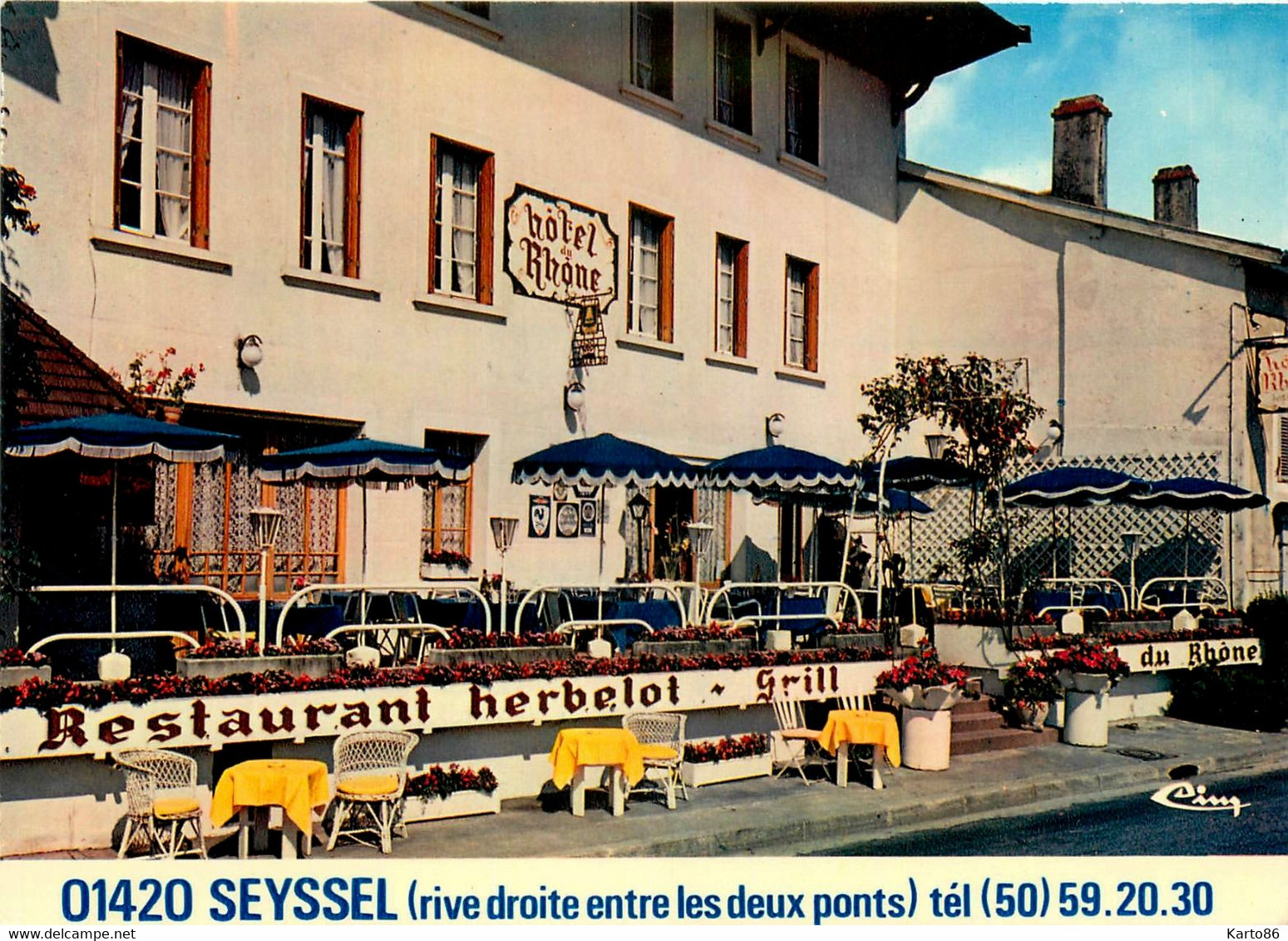 Seyssel * CP Calendrier 1979 Calendar * Hôtel Du Rhône - Seyssel