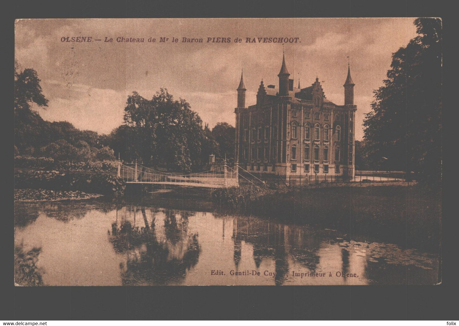 Olsene - Le Château De Mr Le Baron Piers De Raveschoot - Zulte