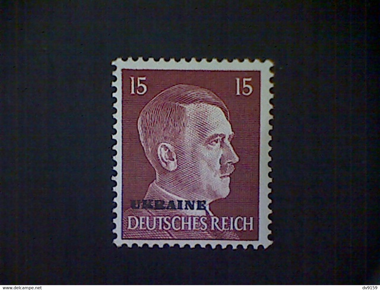 Russia, Scott #N51, Mint (*), 1941, Hitler Overprint Ukraine, 15pf, Brown Lake - 1941-43 Occupation Allemande