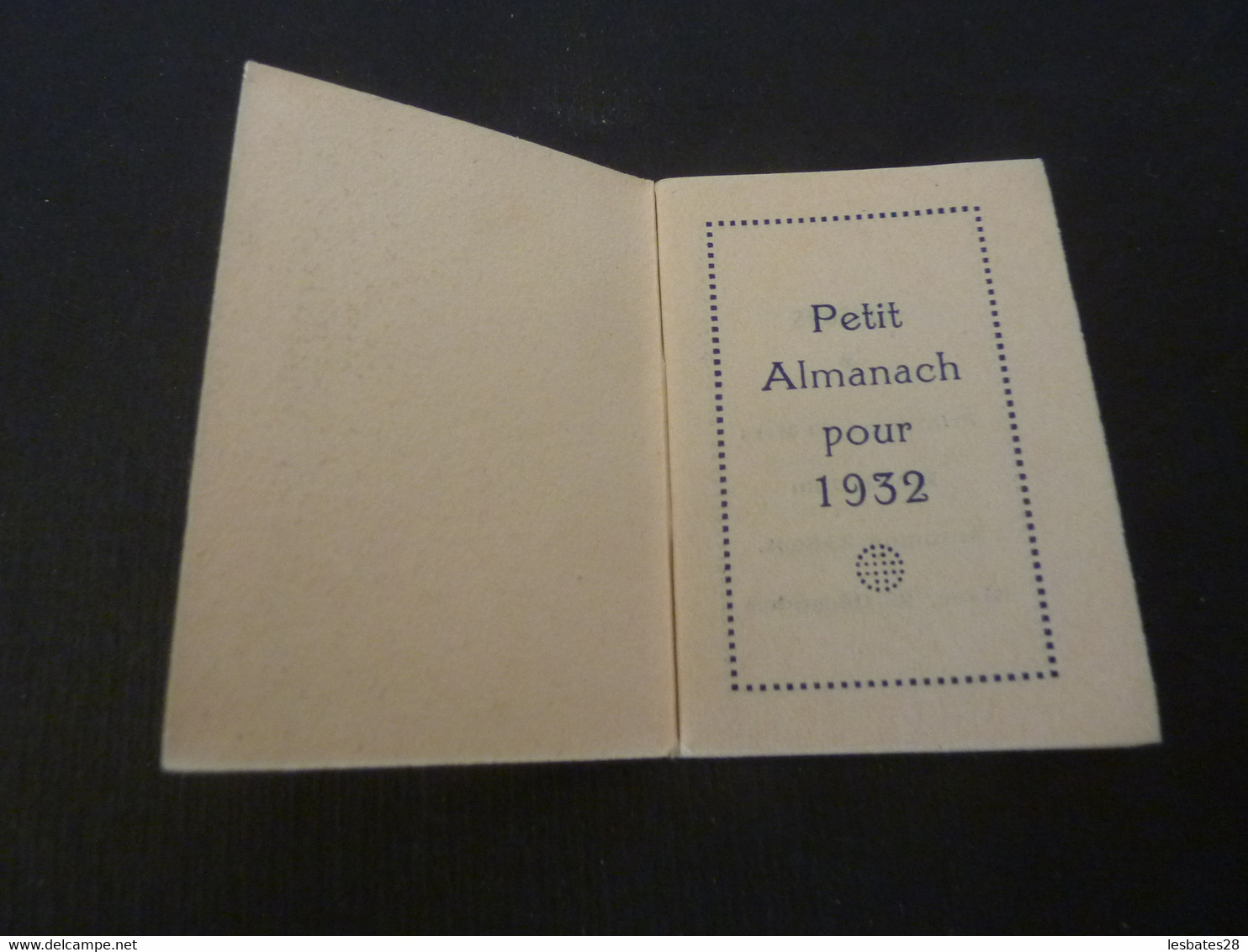 Calendrier De Poche Petit Almanach Pour 1932 -Aux Amis Des Aveugles Léon VILLEFAYOT VERSAILLES (Septembre 2021 Calendr) - Petit Format : 1921-40