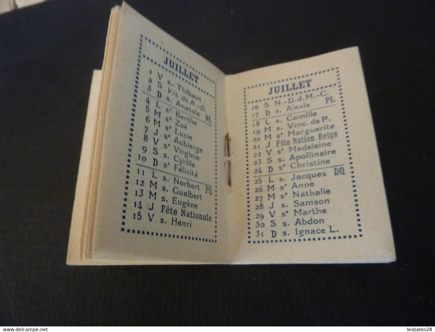 Calendrier De Poche Petit Almanach Pour 1932 -Aux Amis Des Aveugles Léon VILLEFAYOT VERSAILLES (Septembre 2021 Calendr) - Petit Format : 1921-40