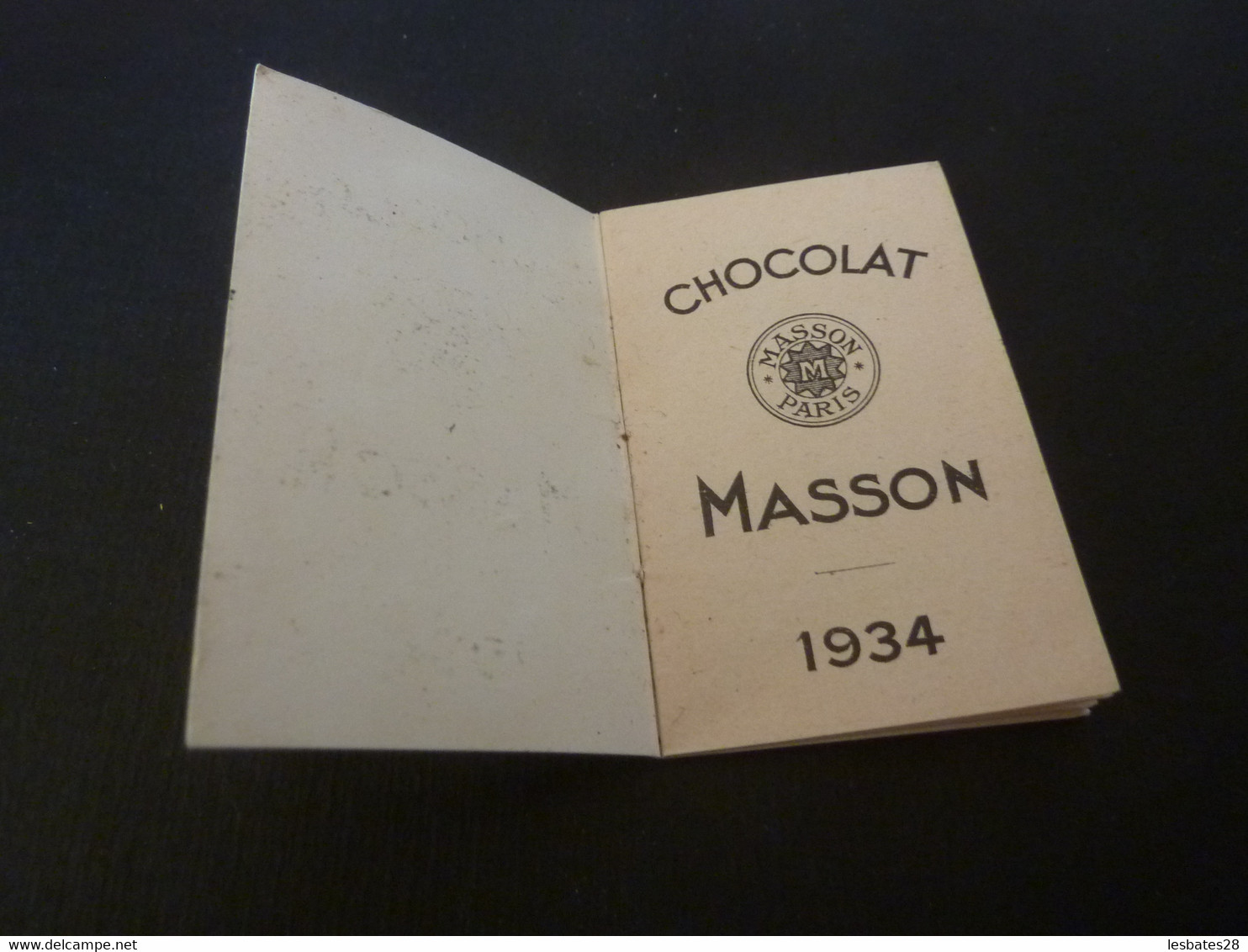 Calendrier De Poche Petit Almanach Pour 1934 -CHOCOLAT MASSON  PARIS (Septembre 2021 Calendr) - Petit Format : 1921-40