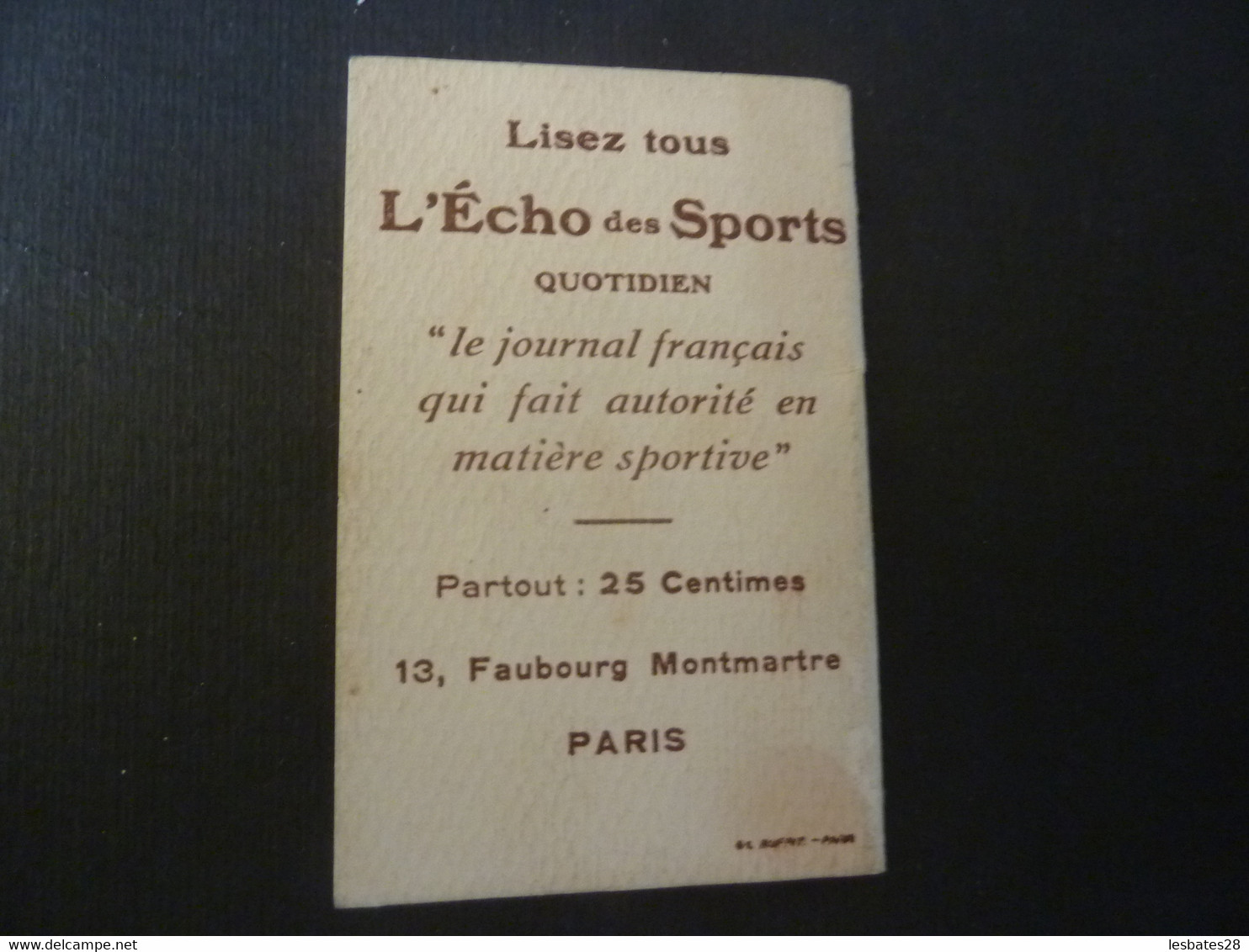 Calendrier De Poche Petit Almanach Pour 1929 -MEMENTO L'Echo Des Sports Quotidien Paris    (Septembre 2021 Calendr) - Kleinformat : 1921-40