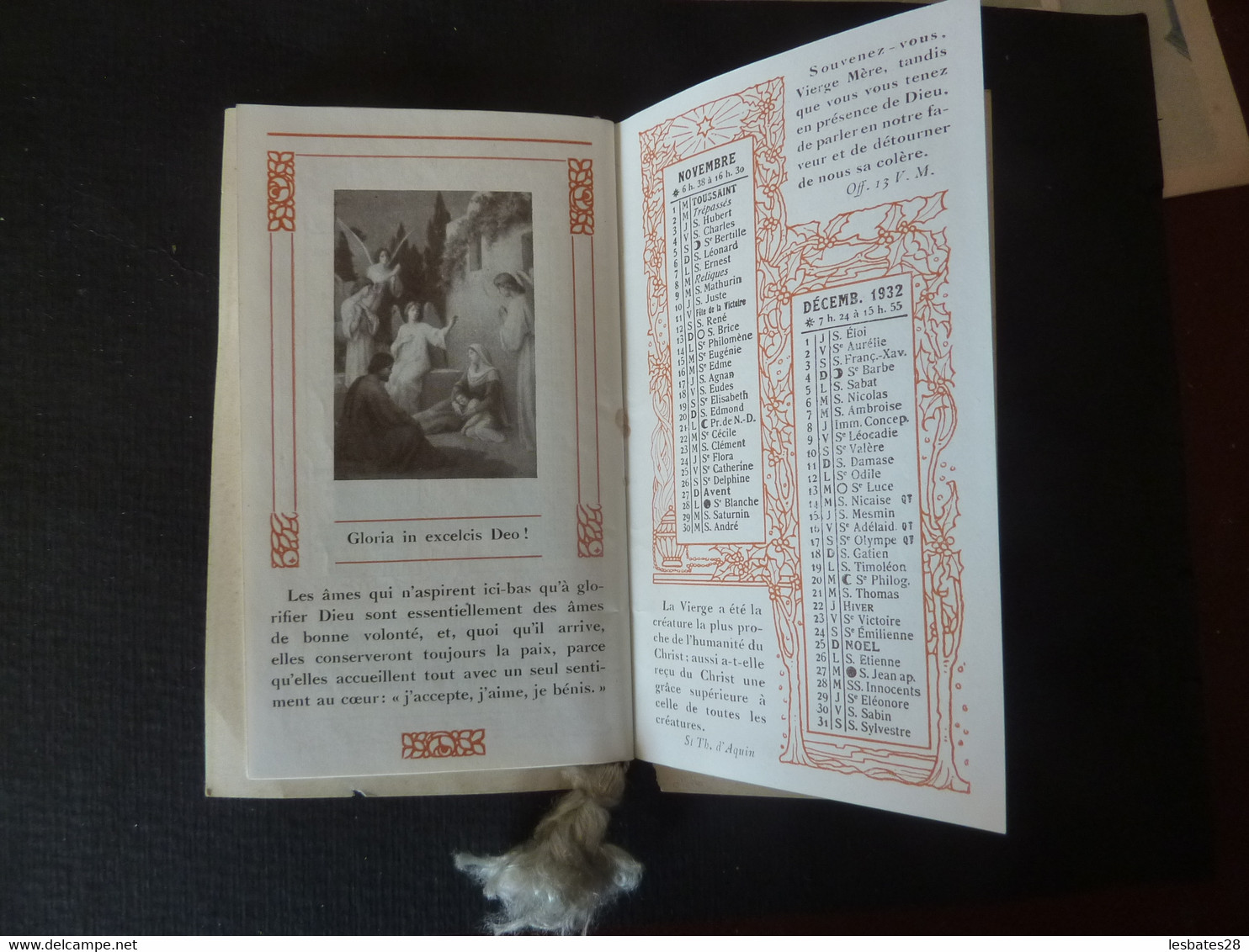 Calendrier De Poche Religieux 1932 VIERGE SAINTE ,combler De Bénédictions Et De Grâces- Edit. Bouasse  (Septembre 2021) - Religion & Esotérisme