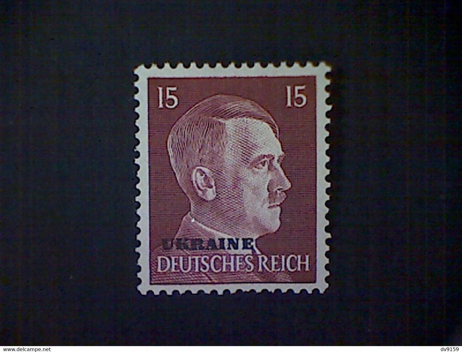 Russia, Scott #N51, Mint (*), 1941, Hitler Overprint Ukraine, 15pf, Brown Lake - 1941-43 Occupazione Tedesca