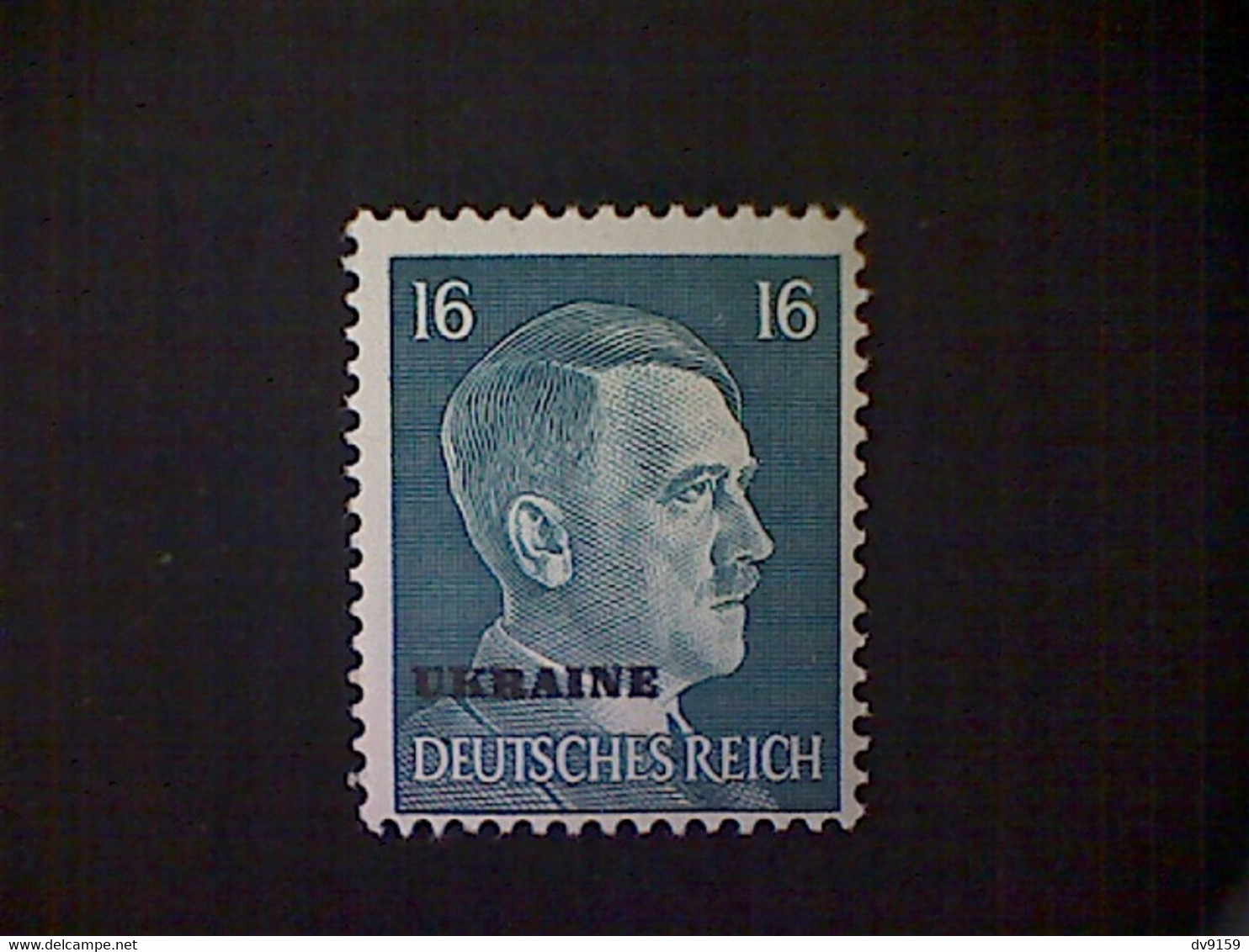 Russia, Scott #N52, Mint (*), 1941, Hitler Overprint Ukraine, 16pf, Peacock Green - 1941-43 Ocupación Alemana