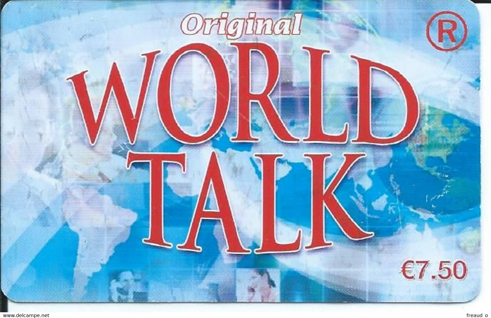 TELECARTE - WORLD TALK 7,50€ - - Téléphones