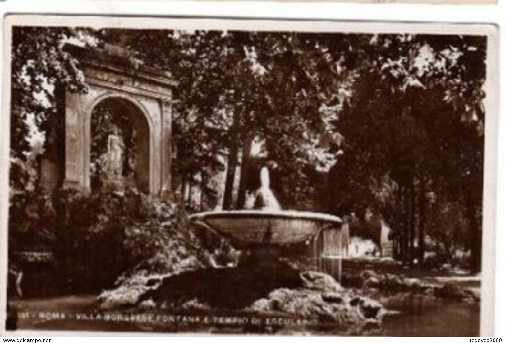 ROMA Villa Borghese Fontana E Tempio Di Esculapio - Imola