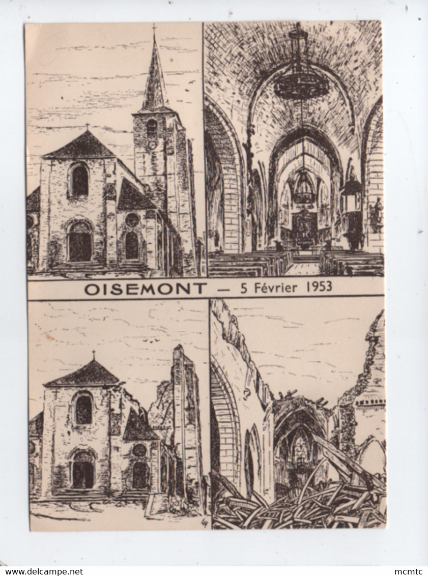 Carte Postale Moderne  Très Très Souple  - Oisemont  -(Somme) - Souvenir De L'effondrement De L'église - Oisemont