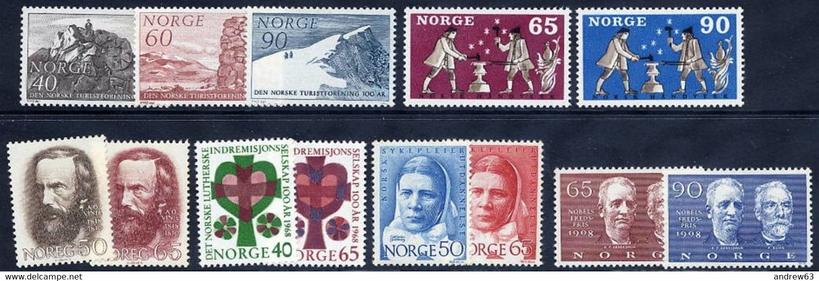 NORVEGIA - Norge - Norwegen - Norway - 1968 - Annata Completa / Complete Year **/MNH VF - New - Années Complètes