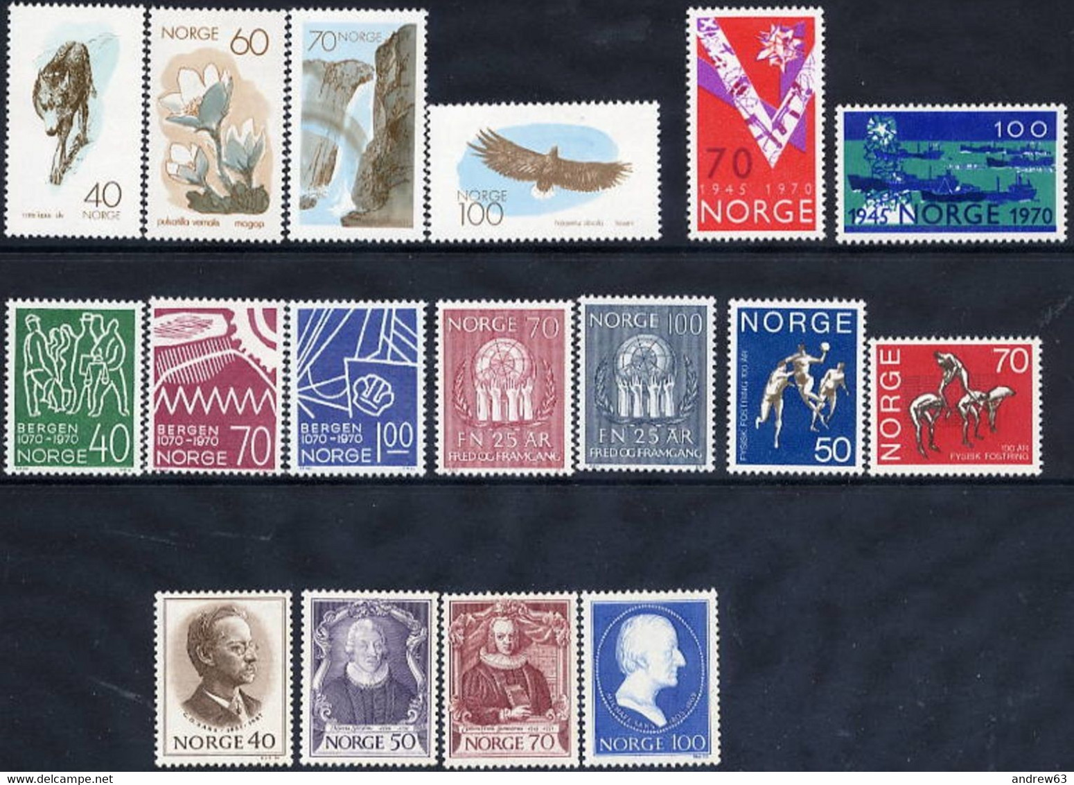 NORVEGIA - Norge - Norwegen - Norway - 1970 - Annata Completa / Complete Year **/MNH VF - New - Ganze Jahrgänge